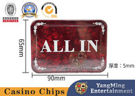 Brand New Acrylic Square ALL IN Positioning Card Texas Hold'Em Game Table Full Bet