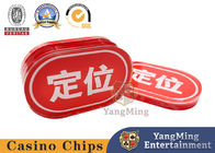 Brand New Oval Acrylic Red Positioning Card Niuniu Poker Game Table Card Customization