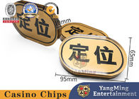 Brand New Golden Oval Positioning Card International Bull Poker Table Game Accessories