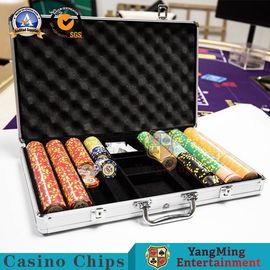 600pcs Round Shape RFID Poker Chip Case 11.5g Clay Ceramic Portable Gambling Chips Set Carrier Handle And Lock