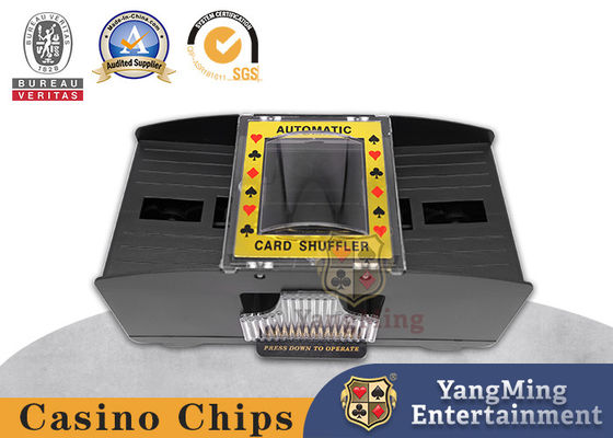 Black Plastic Poker Shuffler With 4 AA Batteries For Single Use Dezhou Club VIP Room Card Shuffler