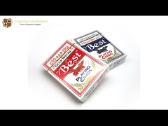 Kertas 280gsm Blue-Core Buatan Rumah yang Disesuaikan Kemasan Kotak Warna Kartu Poker Khusus Kasino