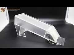 8 Pasang Kartu Poker Kartu Plastik Akrilik Buram Meja Kasino Dealer Dapat Disesuaikan