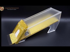 Texas Poker Baccarat Dipoles Emas 8 Dek Poker Meja Kasino Dealer Terima Kustom