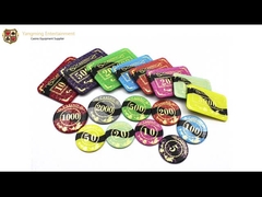 Baccarat Texas Poker Casino Chips Acrylic Crystal Gilded Grid Anti-Counterfeit Poker Chips