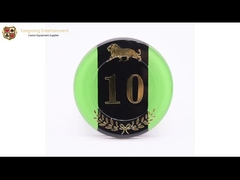 800pcs Acrylic Baccarat Table RFID Kasino Poker Chip Set Kristal Plastik ID Dapat Disesuaikan