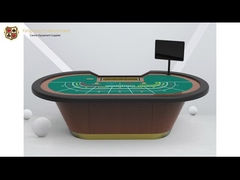 10 Orang Kualitas Tinggi Meja Poker Kayu Solid Meja Judi Baccarat Dijual