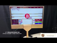 DY06 27 Inch Baccarat Casino Table Software Dengan Layar Tampilan Berdua Sisi