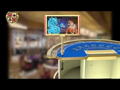 DY07Monitor tebal 27 inci sisi ganda dengan lampu untuk permainan poker kasino