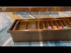 CT23Baki Chip Logam yang Dapat Disesuaikan – Baki Penyimpanan Chip Kasino Berkualitas Tinggi