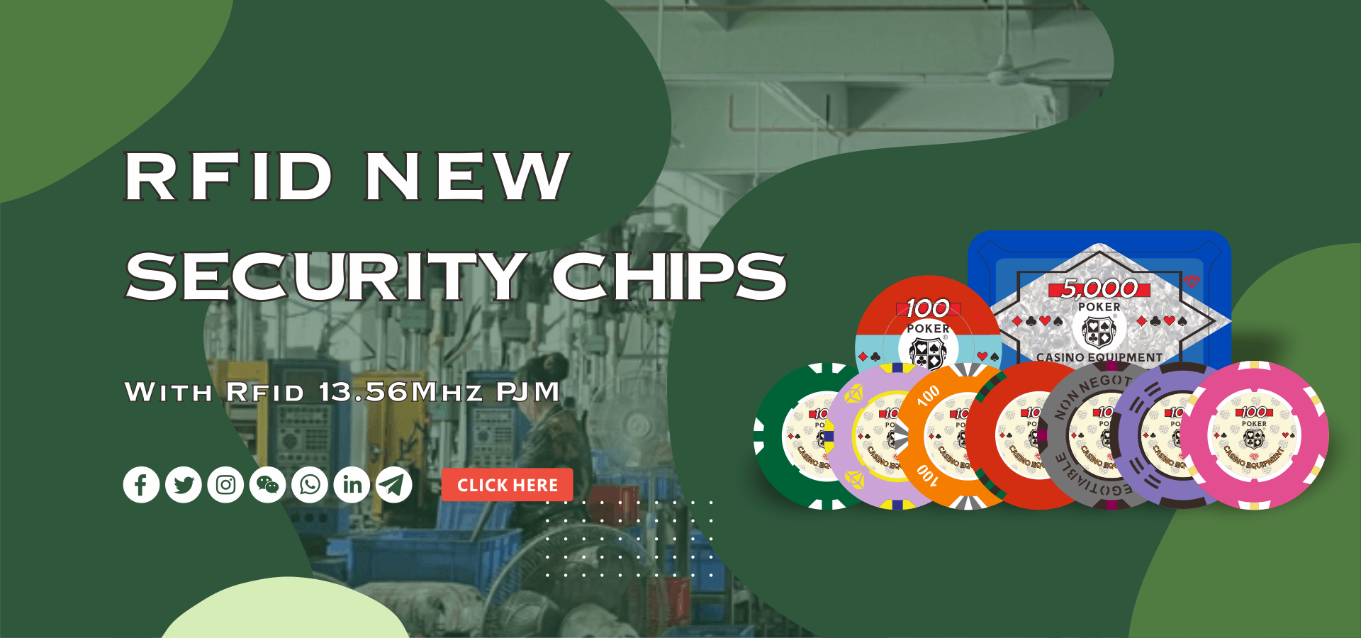 kualitas Chips Poker Kasino pabrik