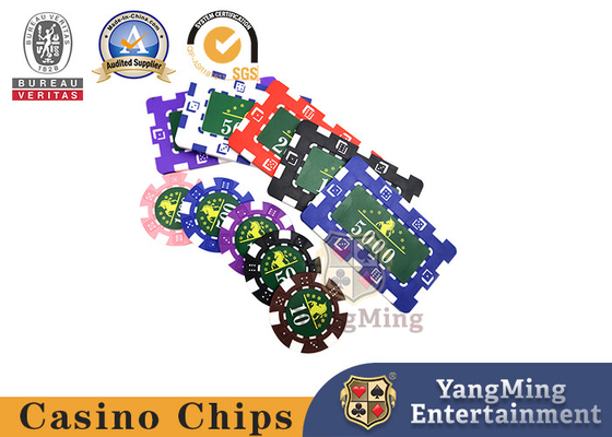 Beli 11.5g Plastik Abs 760 Potongan Keripik Poker Kustom Set Anti Pemalsuan Untuk Meja Kasino pembuatan online