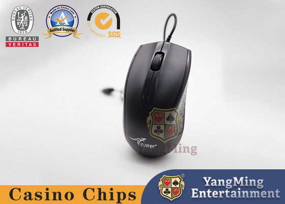 Beli Classic Black Antarmuka USB Silent Mouse Untuk Permainan Baccarat Meja Poker Dan Countertops pembuatan online