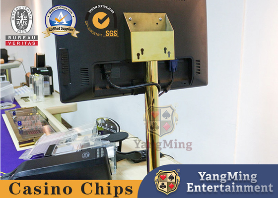 Beli Baru dirancang Gold Monitor Bracket Set Untuk Poker Kasino Meja Dan Game Tabletop pembuatan online
