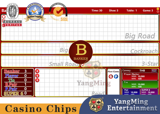 Beli Sistem Perjudian Baccarat Internasional Perangkat Lunak Sistem Lucky Six Meja Poker Antarmuka Tampilan Permainan Langsung pembuatan online