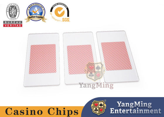 Beli Semi Matte Acrylic Kartu Poker Tekan Permainan Meja Kasino Baccarat Dragon Tiger pembuatan online