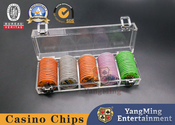 Beli 100 Pcs 45mm Casino Poker Chip Tray Dengan Kunci Transparan Akrilik Meja Poker Permainan pembuatan online