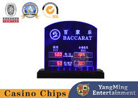 Transparent Casino Game Accessories LED Electronic Red Card Baccarat Poker Game Table Bet Card