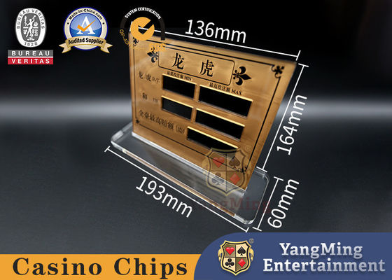Beli Aksesori Permainan Kasino Layar Sutra Akrilik Tanda Taruhan Batas Meja Permainan Poker Harimau Naga pembuatan online