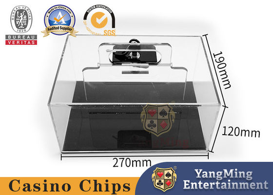 Beli Kasus Chip Akrilik Texas Hold'em Menampung 400 Chip Poker Kasino pembuatan online