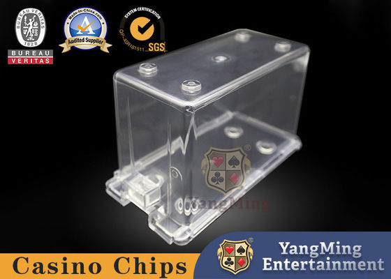 Beli Kotak Hadiah Kartu Poker 8 Pasang Transparan Akrilik Kotak Kartu Dealer Meja Poker Kasino Baccarat pembuatan online