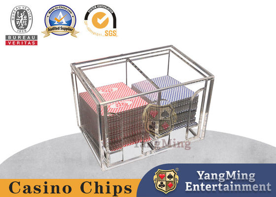 Beli Baccarat 8 Pasangan Kotak Kartu Terbengkalai Akrilik Transparan Dua Grid Poker Kartu Penjualan Kotak pembuatan online