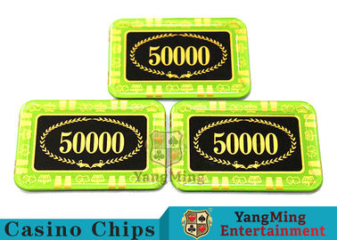 Beli Chips Poker Kristal Anti Pemalsuan / Chips Poker Rectangular Untuk Kasino pembuatan online