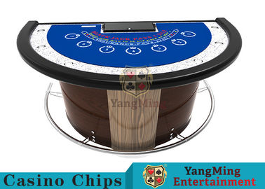 Beli Meja Poker Setengah Putaran Stainless Steel Fender Untuk Game Judi Blackjack pembuatan online
