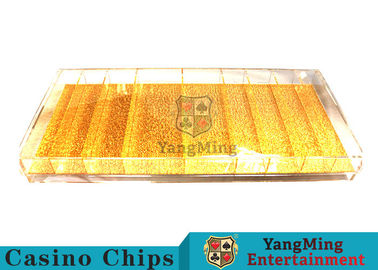 Beli Pencampuran Emas Kasino Mewah Chip Tray Warna Kuning Untuk Perjudian Porker Chip Game pembuatan online