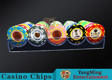 Beli 180g Acrylic Kecil Poker Chip Tray Masukkan Setiap Grid Dapat Ditempatkan 20 Pcs Chips pembuatan online