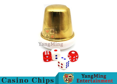 Beli Macau Baccarat Didedikasikan Dealer Akrilik Tombol Pelat Si Bo Poker Meja Permainan Aksesoris Perjudian Dadu Logam Emas pembuatan online