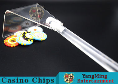 Beli Gaya Desain Kustom baru Transparan Bermain Kartu Tanah Liat Putaran Chip Menyapu Untuk Kasino Poker Meja Aksesoris pembuatan online
