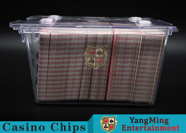 Beli Anti - Theft Transparent 8 Decks Poker Buang Pemegang Untuk Hiburan Kartu pembuatan online