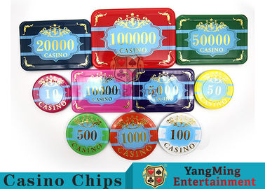 Beli Set Akrilik Kasino Poker Chip Kustom, Set Poker Gaya Baru Dengan Chip Bernomor pembuatan online