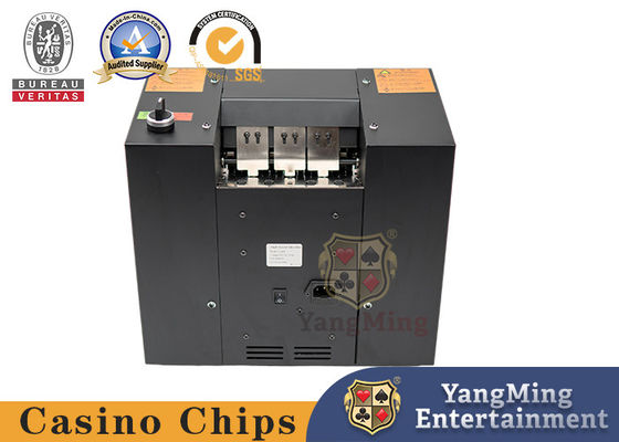 Beli Black Metal Double Port Casino Kartu Permainan Mesin Pemotong Otomatis Untuk Poker Limbah Kertas pembuatan online