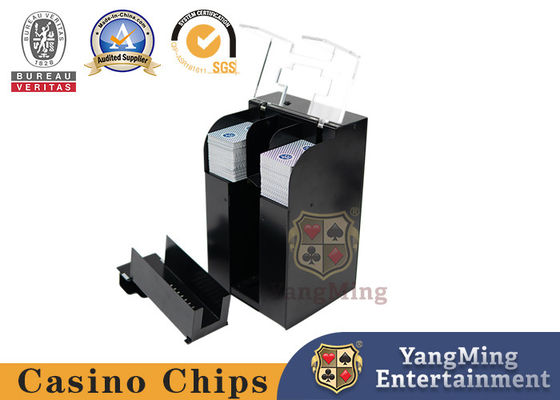 Beli Mesin Mengocok Kartu Hitam Listrik 8 Pasangan Texas Hold'Em Poker Card Shuffler pembuatan online