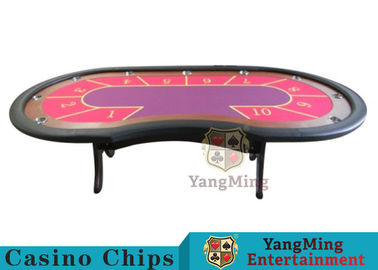Beli 10 Seats Casino Poker Table Dengan sandaran tangan PU kulit yang ramah lingkungan pembuatan online