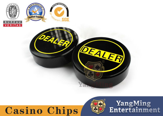 Beli Dealer Akrilik Hitam Texas Poker Table Game Kartu Posisi Ukiran Dua Sisi pembuatan online