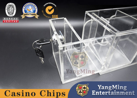 Beli Baccarat 8 Pasangan Dibuang Kotak Kartu Bermain Transparan Dua Kotak Kartu Grid pembuatan online