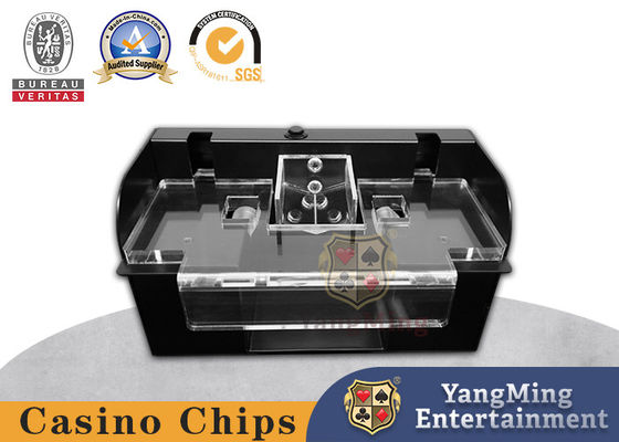 Beli Black Metal Iron Poker Shuffler 2 Set Desain Otomatis Texas Baccarat Poker Shuffler pembuatan online