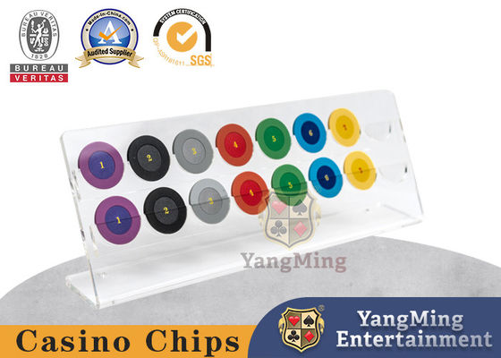 Beli Rak Chip Transparan Kasino 16 Bulat 40Mm Chip Poker Koin Rak Display Akrilik Kustom pembuatan online