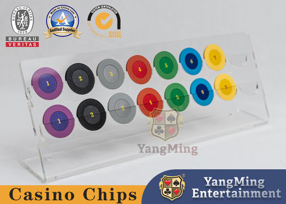 Beli Rak Chip Transparan Kasino 16 Rak Display Akrilik Koin Chip Texas Hold'Em Bulat pembuatan online