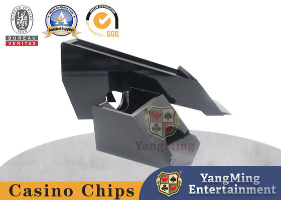 Beli All Black Acrylic Kasino Meja Hitam Jack Niuniu 1 Deck Poker Meja Desktop Kartu Dealer pembuatan online