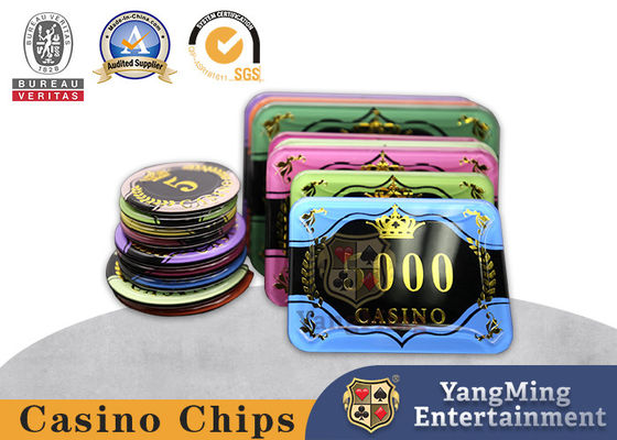 Beli Kartu Poker Baccarat Kasino Stamping Panas Akrilik Desain Baru Chip Anti-Pemalsuan pembuatan online