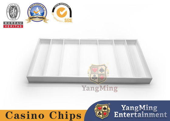 Beli Kasino Countertop Chip Box Putih Akrilik Plastik Baccarat Poker Table Chip Tray pembuatan online