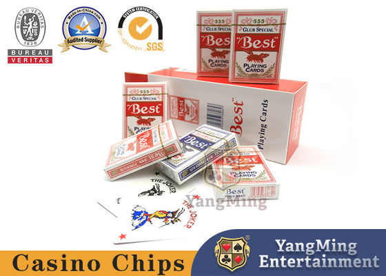 Beli 555 Red Blue Bee Poker Casino Baccarat Texas Table Game 280g Kartu Poker Core Biru pembuatan online