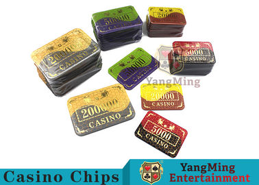 Beli Crystal Acrylic Casino Poker Chips Dengan Menang bronzing 94 * 66mm pembuatan online