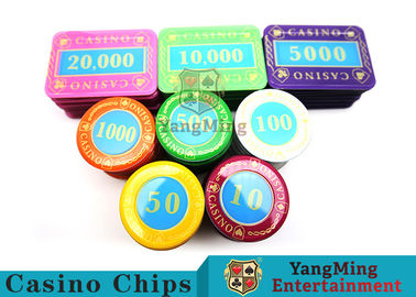 Beli Cetak Multi-Warna Crystal Chip Poker Casino Set Tangguh Dan Tahan Lama pembuatan online