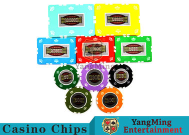 Beli RFID Crown Clay Casino Chip Set Dengan Kasus Aluminium Anti-Palsu UV pembuatan online