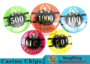 Beli Putaran RFID Acrylic Poker Chips Set Dengan 760pcs Premium Bronzing pembuatan online